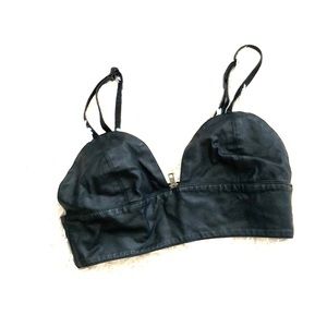 Forever 21 Leather like bralette top
